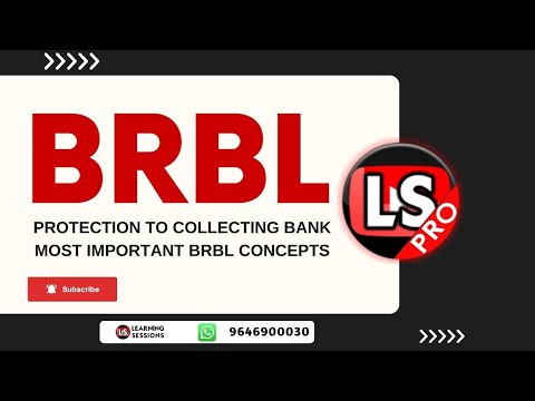 Protection to Collecting Banker NI Act  Banking Regulations and business law CAIIB Video