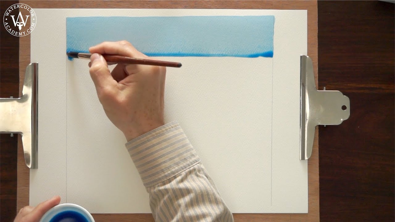 Plain Wash Watercolor Painting Method