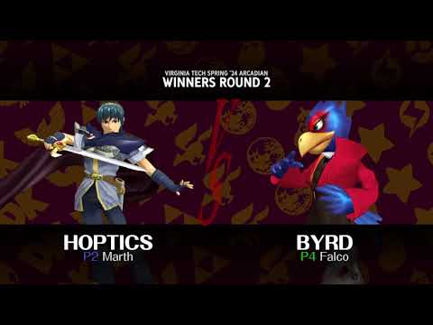 VT Spring 2024 Arcadian - Winners Quarters - Hoptics (Marth) vs Byrd (Falco)