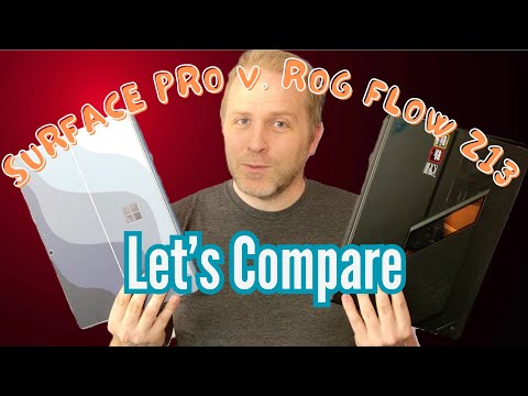 ROG Flow Z13 - 2025 compared to Surface Pro 11 | Intel | 13 Inch - Strix Halo v. Lunar Lake