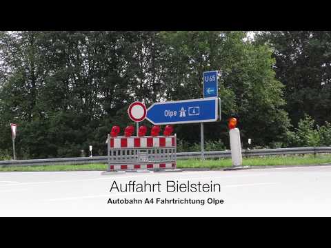 Vollsperrung Wiehltalbrücke 17. bis 20.07.2017 (1080p)