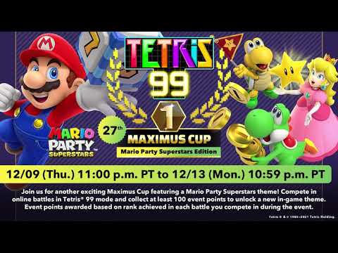 Tetris 99. 27th MAXIMUS CUP Gameplay Trailer 2021 - Nintendo Switch #Tetris99 #MarioParty