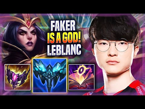 FAKER IS A GOD WITH LEBLANC! - T1 Faker Plays Leblanc MID vs Ahri! | Season 2022
