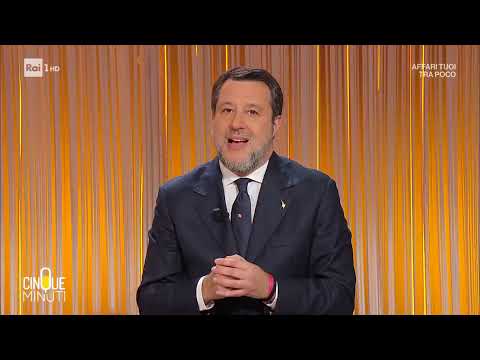 MATTEO SALVINI A CINQUE MINUTI (RAI 1, 17.12.2025)