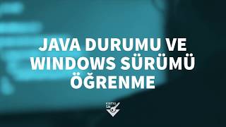 Kamu SM - Java Durumu ve Windows Sürümü Öğrenme