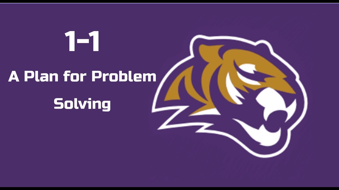 1-1 A Plan for Problem Solving