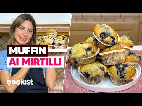 MUFFIN AI MIRTILLI: la ricetta FACILE per farli SOFFICI E PROFUMATI 🫐