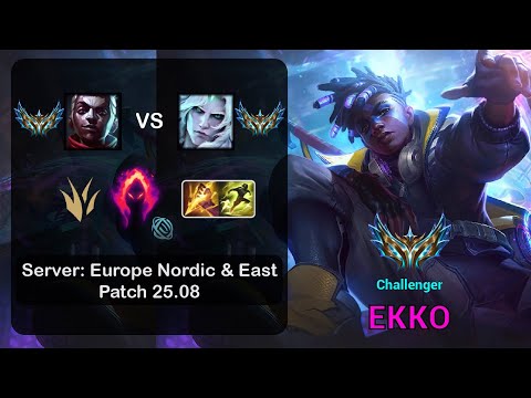 Ekko Jungle vs Viego - EUNE Challenger - Patch 25.08