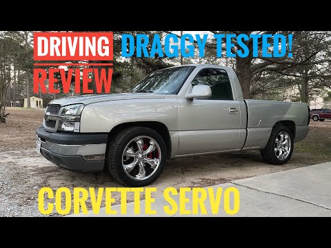BEFORE And AFTER CORVETTE SERVO 4L60E Driving Review Chevy Silverado Draggy Tested!!!!