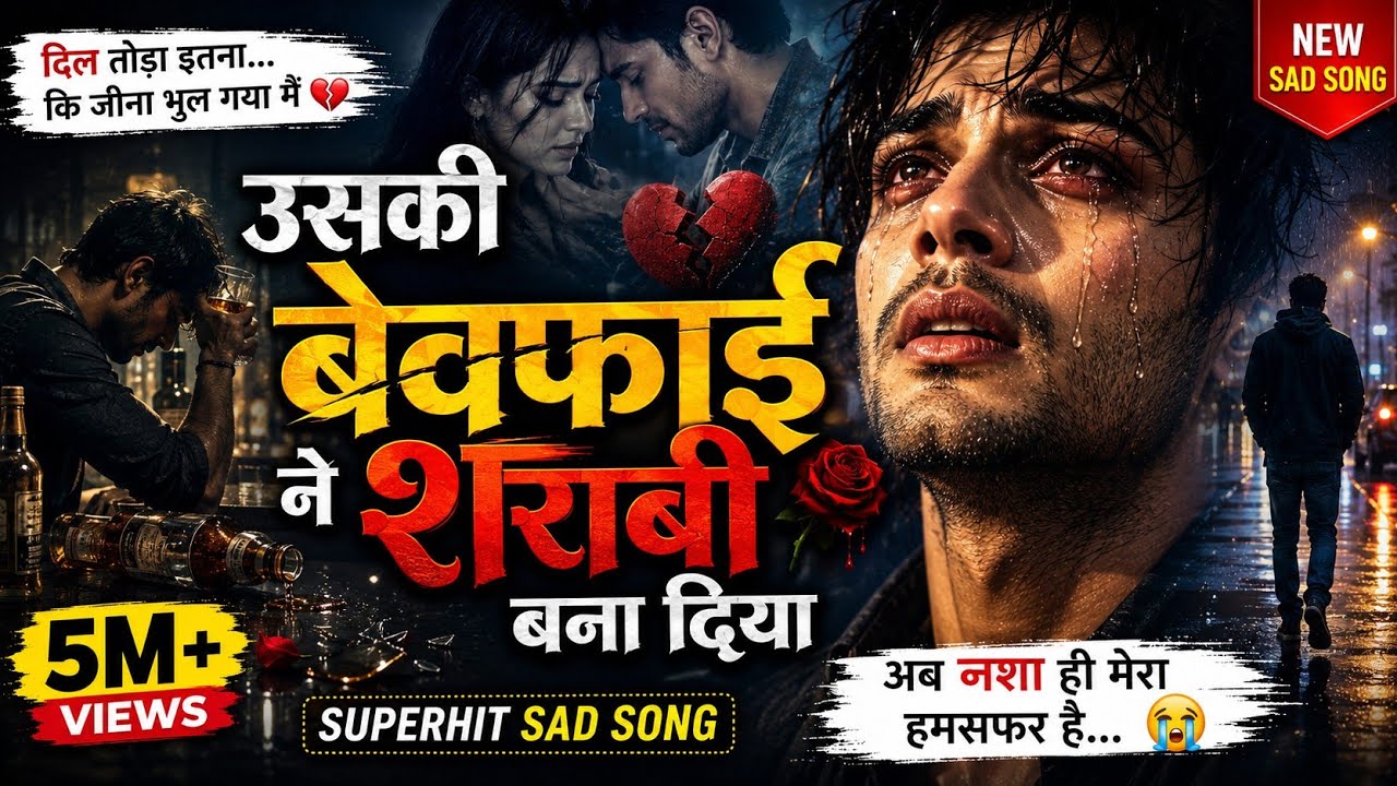 Uski Bewafai Ne Sharabi Bana Diya 💔 | New Hindi Sad Song 2026 | Heartbroken Love Song | 