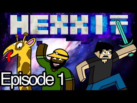 Minecraft Hexxit Ep.1 - ROOFTOP GRAVEYARD!