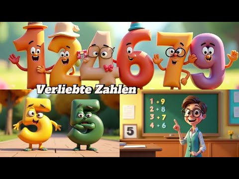 🎶 Verliebte Zahlen – Kinderlied zum Rechnen lernen | Animation in 3D