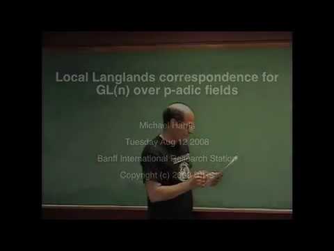 "Local Langlands correspondence for GL_n over p-adic fields" Michael Harris [2008]