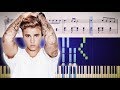 Justin Bieber - Sorry - Piano Tutorial + Sheets ...