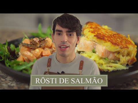 Salmon Rösti, Salmon Tartare, Iberian Salad, Soured Cream