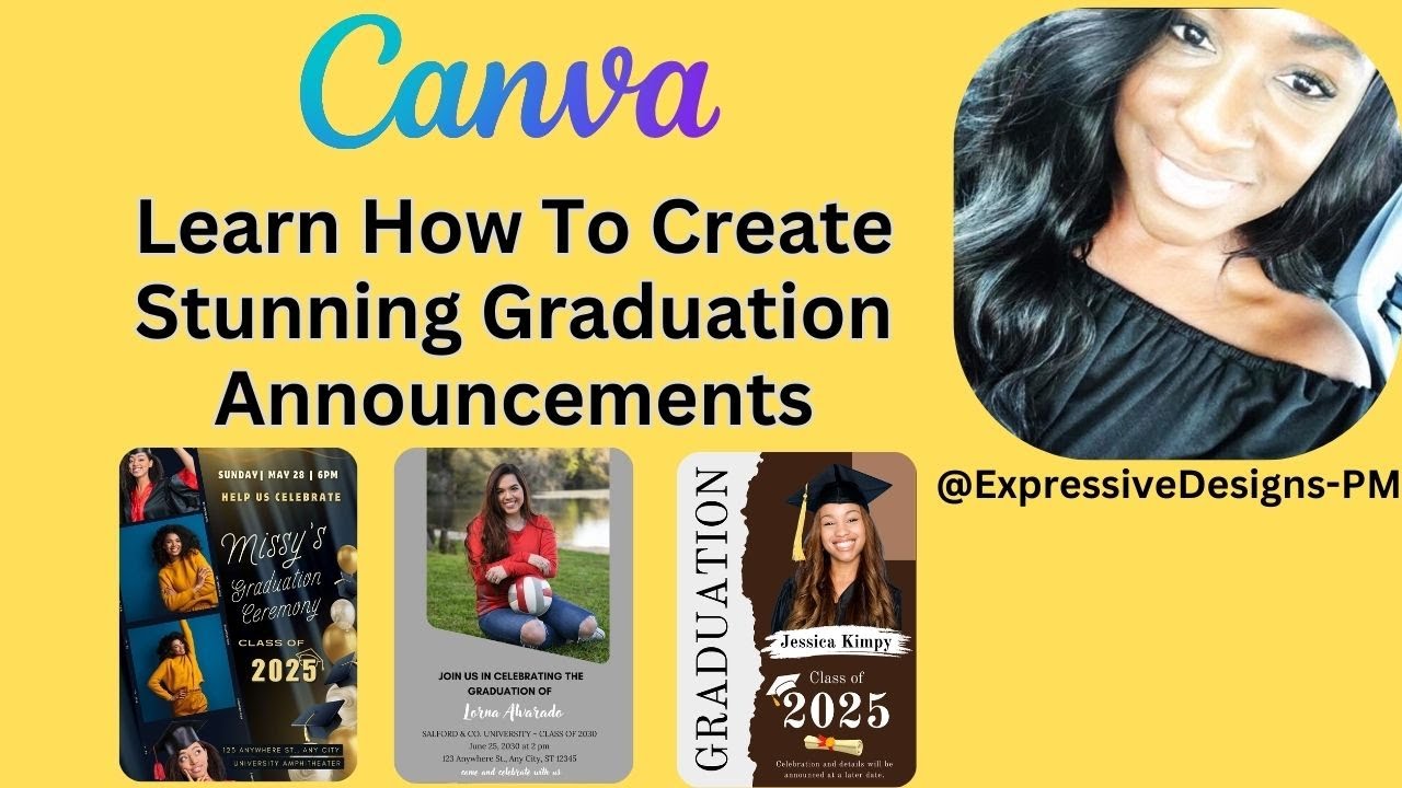 Create a Stunning Graduation Announcement in Canva!