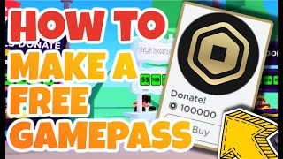 HOW TO MAKE A GAMEPASS IN ROBLOX 2023 || FREE ROBUX IN PLS DONATE || EASY TUTORIAL 2023