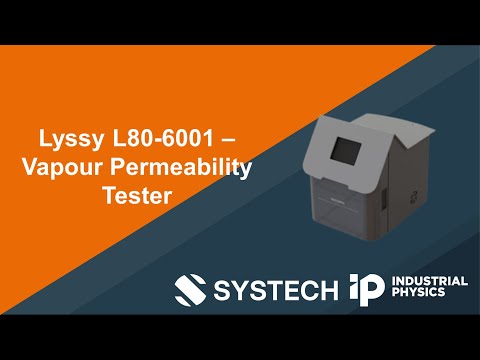 Video do Analisador de Permeação de Vapor d'Água Lyssy L80-6001