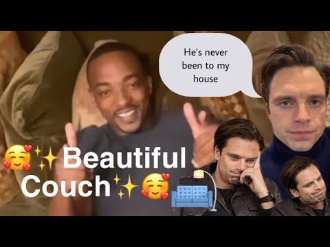 Anthony Mackie Being In Love with Sebastian Stan's Couch For 4 minuets and 34 seconds Straight🛋✨