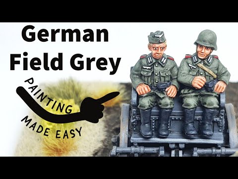 How to Paint 28mm WW2 German Field Grey