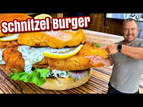 Schnitzel Burger - mit selbstgemachter Remoulade - Westmünsterland BBQ