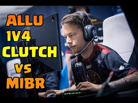 Allu God level 1v4 Clutch vs MIBR | Blast Pro Series 2019