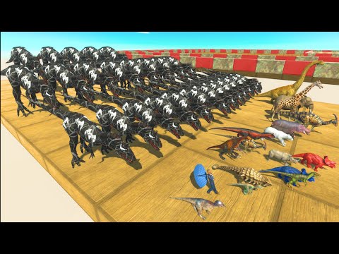 ESCAPE FROM VENOM CRYOLOPHOSAURUS -Animal Revolt Battle Simulator