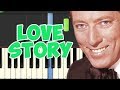 🎹Andy Williams - (Where Do I Begin) LOVE STORY (Piano Tutorial Synthesia)❤️♫