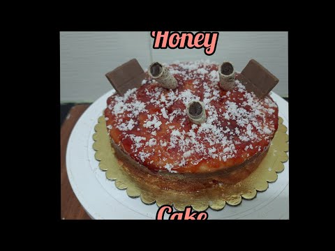 Spongy & tasty Honey 🍯  cake 🎂/refer this recipe to make this simple & easy 🎂