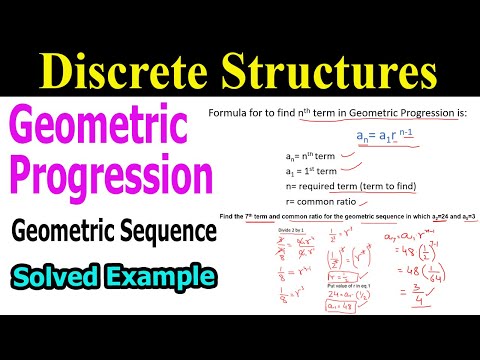 Geometric Progression/Geometric Sequence with Examples