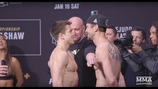 UFC Brooklyn: Donald Cerrone vs. Alexander Hernandez Weigh-In Staredown - MMA Fighting