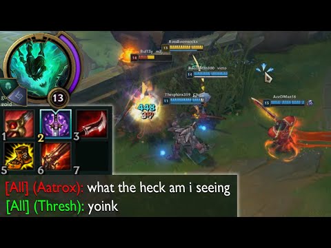 Thresh but he comes out of the Jungle just so he can one shot you lmao