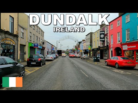 DRIVING around DUNDALK TOWN in IRELAND 🇮🇪 4K (60fps)