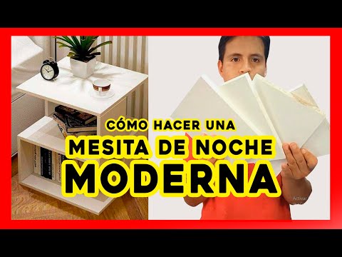 CÓMO ARMAR MESITA DE NOCHE MODERNA DE MELAMINA