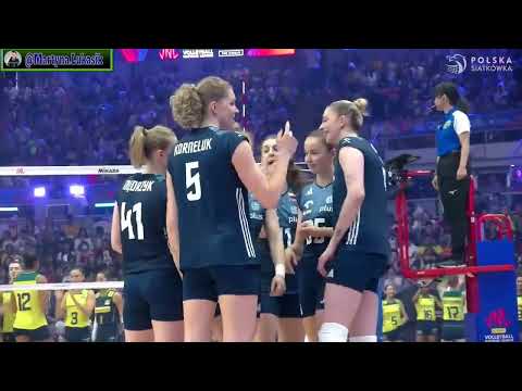 Match 15 VNL 2024 (Final Round - 3rd place match) - Poland vs Brazil