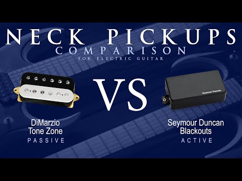 DiMarzio TONE ZONE vs Seymour Duncan BLACKOUTS - Neck Guitar Pickup Comparison Tone Demo