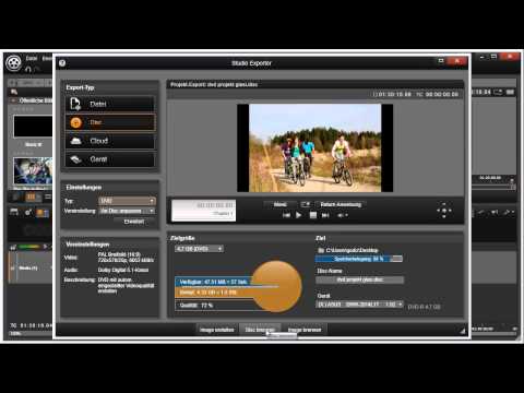 Export als Disc in Pinnacle Studio 16 und 17 Video 78 von 114