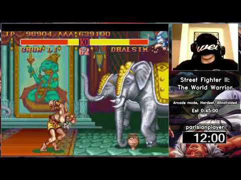 SNES Super Stars 2018 [145] - SF2 (Blindfolded Arcade Hardest) by parisianplayer