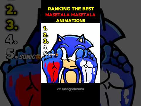 Ranking The Best Masetala Animations #sonic #jjk #jujutsukaisen #kny #akaza ##csm #denji #animation