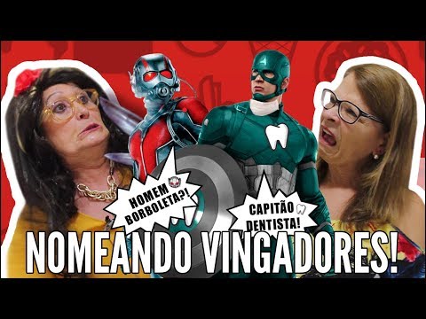 IDOSOS DANDO NOMES AOS VINGADORES DA MARVEL