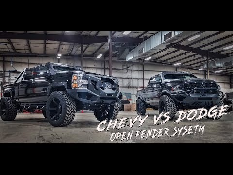 The Fab Fours Open Fender System on the 2017 Chevy and Dodge 2500