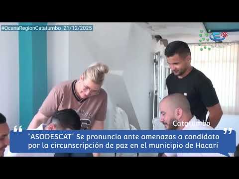 #Catatumbo Asodescat se pronuncio por amenazas al candidato por la curul de Paz Aleider Contreras 