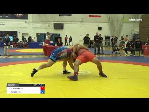 Greco-Roman 130 RR Rnd 2 - Jacob Mitchell (U.S.) vs. Min Seok Kim (Kore)