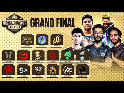 [🔴 LIVE] ON || GRAND FINAL || HIGH VOLTAGE DOMINATION S3  || @raadvaiyt829