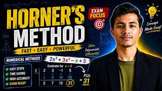Horner's method || Evaluating polynomials || Numerical methods