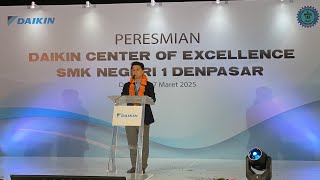 Peresmian Daikin Center of Excellence di SMKN 1 Denpasar