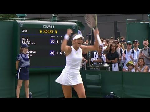 16-year-old Sarah Saito has been defeated by Francesca Pace at Wimbledon Juniors!