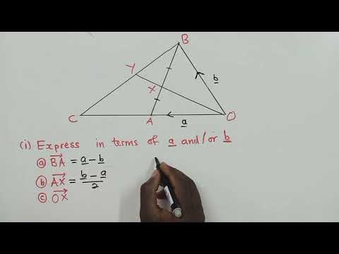 Vectors (GCE 2021 paper 2)