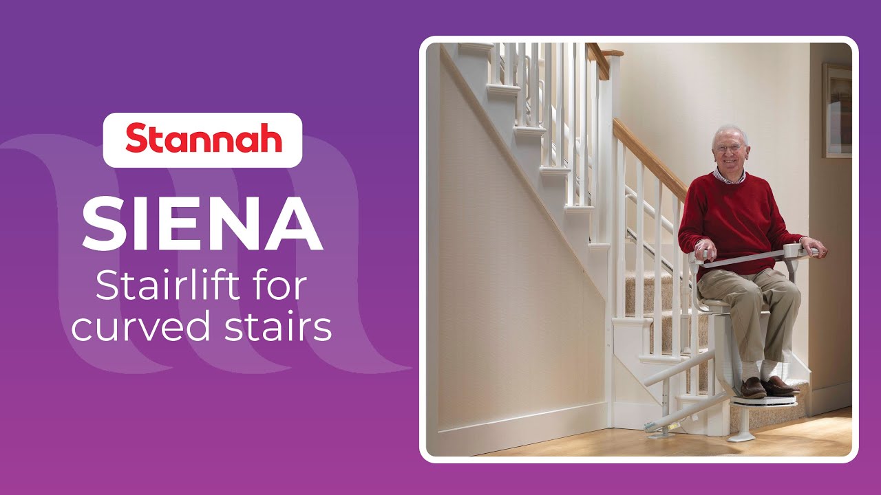 Stannah Stairlifts - Stannah Siena stairlift for curved stairs