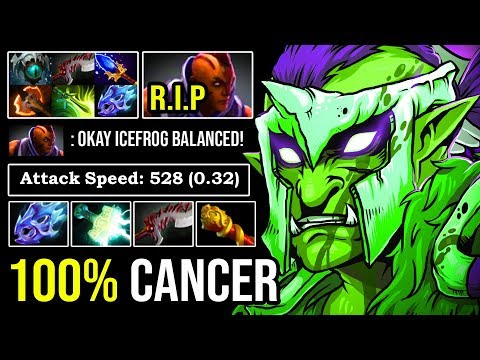 EVEN GODLIKE AM CAN'T STAND AGAINST Crazy 100% Perma Bash Troll Warlord EPIC Max Attack Speed DotA 2